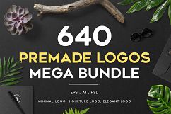 640 Premade Logos Mega Bundle Product Image 1