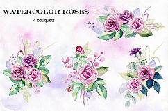 Watercolor roses. Set. Product Image 2