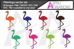  Flemingo SVG cut file / coloured Flemingo cut file / Flemingo silhouette vector  Product Image 1