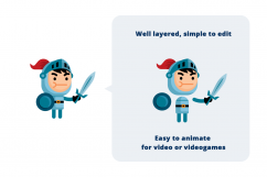 30 Fantasy Vector Clipart Characters Product Image 3