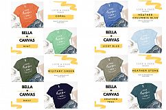 T-Shirt Mockup Bella Canvas 3001 Mega Bundle TShirt Flat Lay Product Image 9