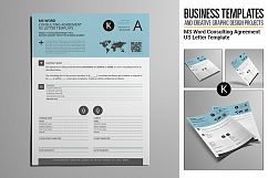 MS Word Consulting Agreement US Letter Template Product Image 1