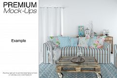 Sofa &amp; Pillows - Coastal Style Mockup Product Image 16