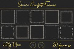 Silver Square Confetti Frames Product Image 3