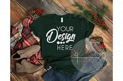 Christmas Forest TShirt Bella Canvas Mockup 3001 Unisex Shir Product Image 1