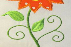 Vintage Flower Set Machine Applique Embroidery Design Product Image 10