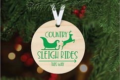 Christmas SVG Cut File - Sleigh Rides SVG DXF PNG EPS JPG Product Image 6