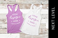 Lilac Next Level 1533 Gym Tank Top Mockup Product Image 1