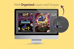 Roller Disco Flyer Template Product Image 3