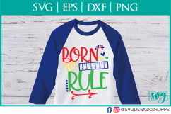 Born to Rule, Back to School SVG, School svg File, Ruler SVG Product Image 1