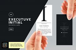 Executive Initial Business Card - BC065 Product Image 1