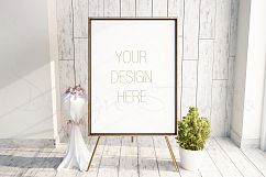 Styled Stock Photography, Easel Frame Mockup,  PSD Frame mockup  Product Image 1