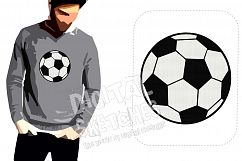 Soccer Ball Machine Embroidery Design 7 Sizes Product Image 1
