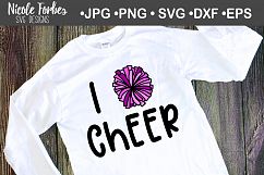 I love Cheer SVG Cut File Product Image 2