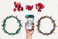 Watercolor iris flowers. Product Image 3