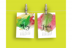 2017 Hand Paint Watercolor Calendar  Product Image 4