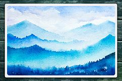 Winter Landscapes set#2. Watercolor. Product Image 6