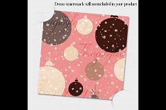 12 Winter Pattern Digital Papers in Indigo and Salmon Theme Product Image 3