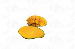 Watercolor Mango clip art pack, mango leaves and fruit  Product Image 6