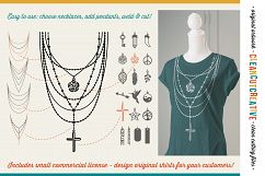 The Nifty NECKLACE TOOLKIT -  DIY Layered Necklace T-shirt Design in Boho/Ibiza Style Product Image 4