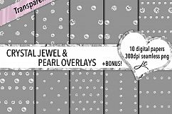 Crystal Jewel and Pearl Overlays Product Image 1