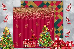 Christmas papers, jingle all the way, Scrapbook, holidays Product Image 6