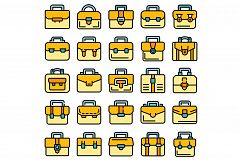 Briefcase icons set vector flat Product Image 1