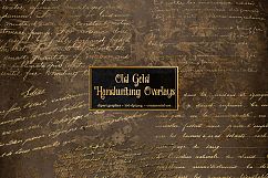 Old Gold Handwriting Overlays Product Image 1