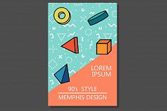 Cards,posters. Memphis design 80-90s Product Image 6