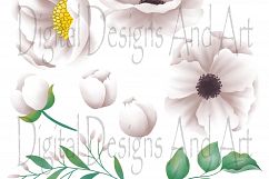 Flowers in purple and white Product Image 2
