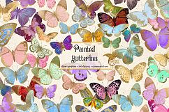 Painted Butterfly Clipart Product Image 1