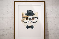 Watercolor Cats.Animal creator Product Image 13