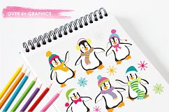 Christmas Penguins graphics and illustrations Product Image 3