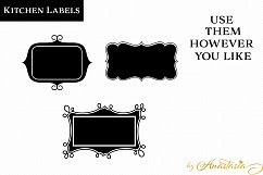 Kitchen Labels SVG Decal Product Image 3