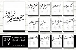 2019 CALENDAR in Minimalist Style Product Image 1