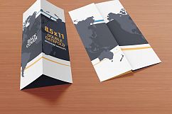  8.5 x 11 Double Gate Fold Brochure Mockups Product Image 5
