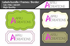 Label bundle / label high quality 120 / frames / borders / printable high quality designs / hand drawn frames / commercial use Product Image 2