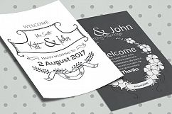 Double Sided Wedding Invitation Card Product Image 1