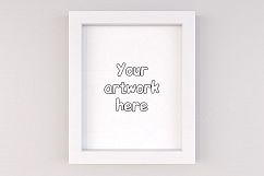 Minimal white mockup frame instant download Product Image 1