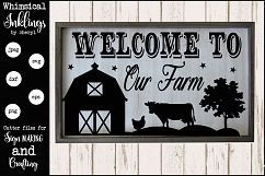 Welcome To Our Farm Scene SVG Product Image 1