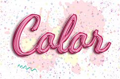 Foil Balloon Text Effect Photoshop Action Product Image 2