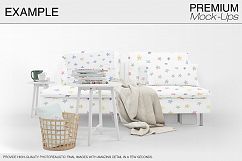 Sofa &amp; Pillow Mockup Product Image 2