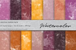 Watercolor Digital Paper, Watercolor Background Product Image 1