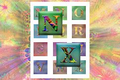 Alphabet Printable, Letters, Signs, Urban, Collage Sheet Product Image 2