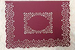 Lacey cutwork edge 5x7&quot; card Product Image 2