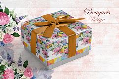 Wedding watercolor bouquets PNG set Product Image 6