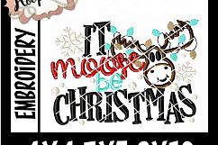 It Moose Be Christmas - Christmas embroidery Product Image 2