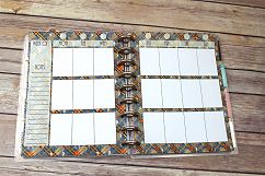 Happy Planner PRINTABLE, Weekly Insert Refill, Fall, Plaid, Printable, Planner Printable, 7 x 9.25, Mambi Happy Planner Product Image 2