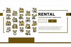 Rental Service Business Landing Web Page Header Banner Product Image 1