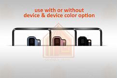 Samsung Galaxy S9 plus2D Case Design Mockup Back View Product Image 4